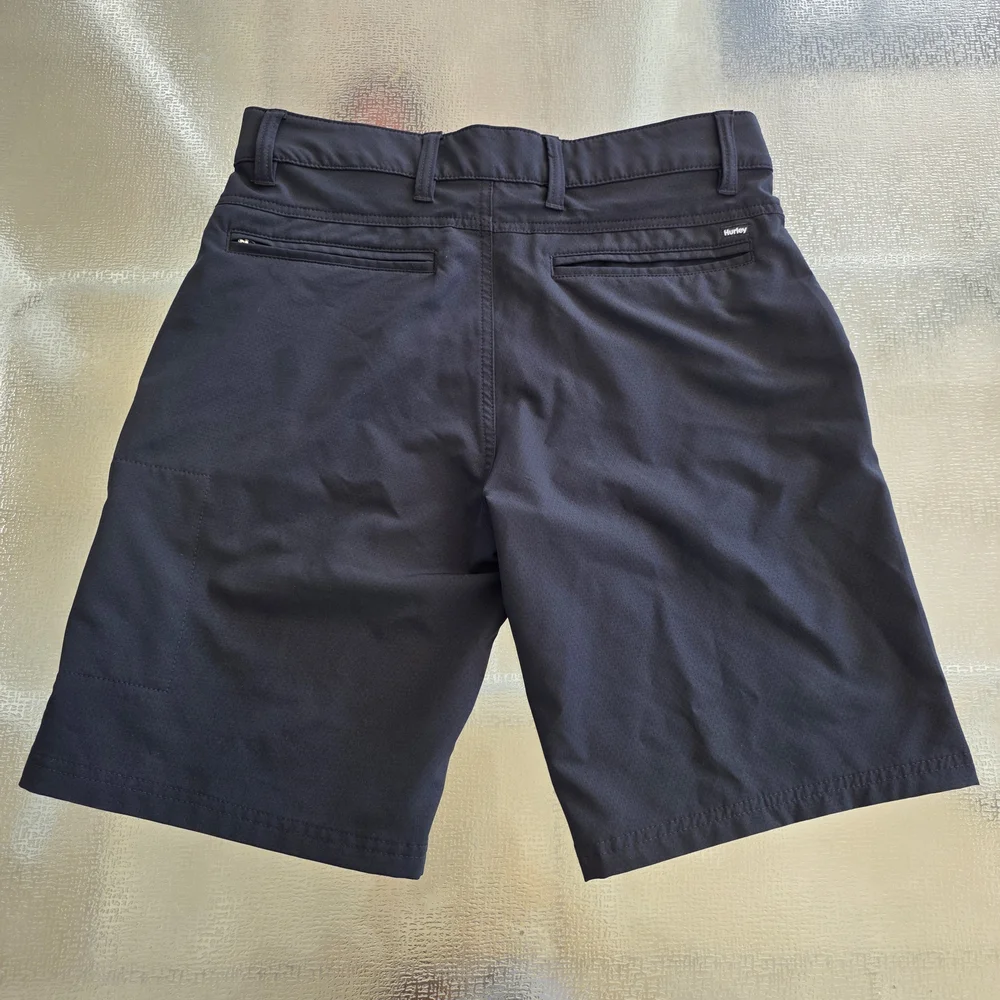 Hurley Performance Tech Hybrid Man's Shorts Black Stretch Athleisure Surf 30